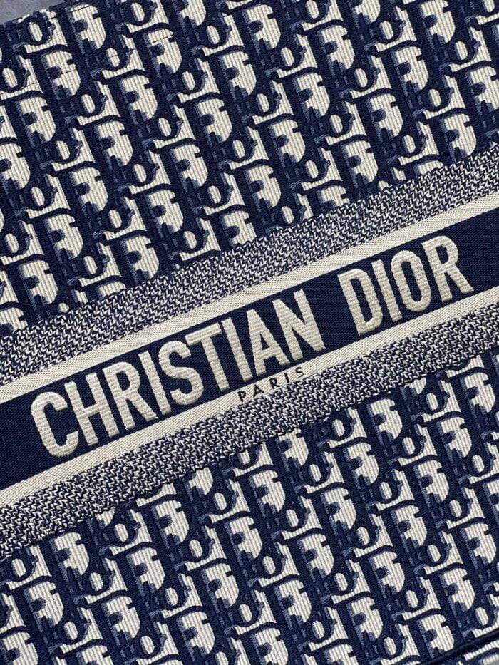 Dior oblique Letter stripe tote oversize shopping bag size:42*18*35cm