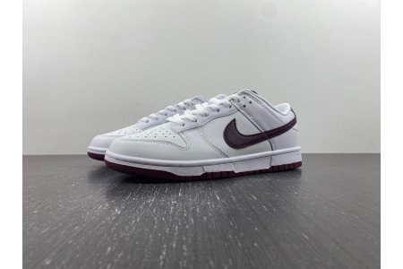 Nike Dunk Low White Night Maroon