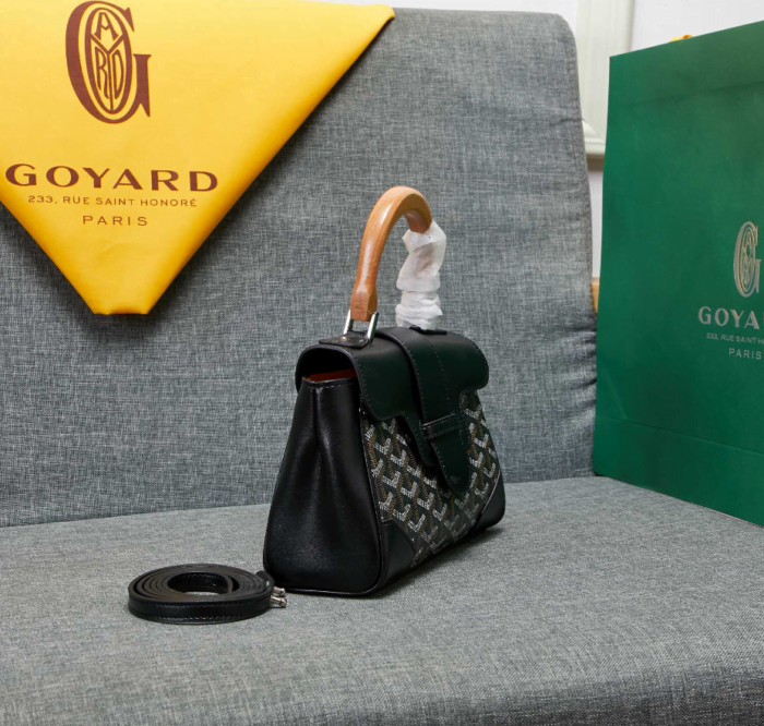 Goyard mini sigon Saddle bag Black Size:18*15*20*9cm