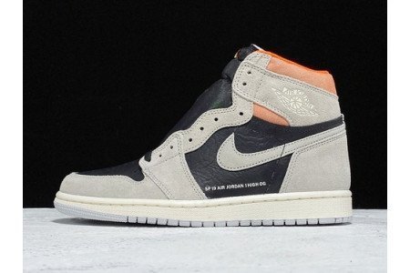 AIR JORDAN 1 GREY BLACK CRIMSON
