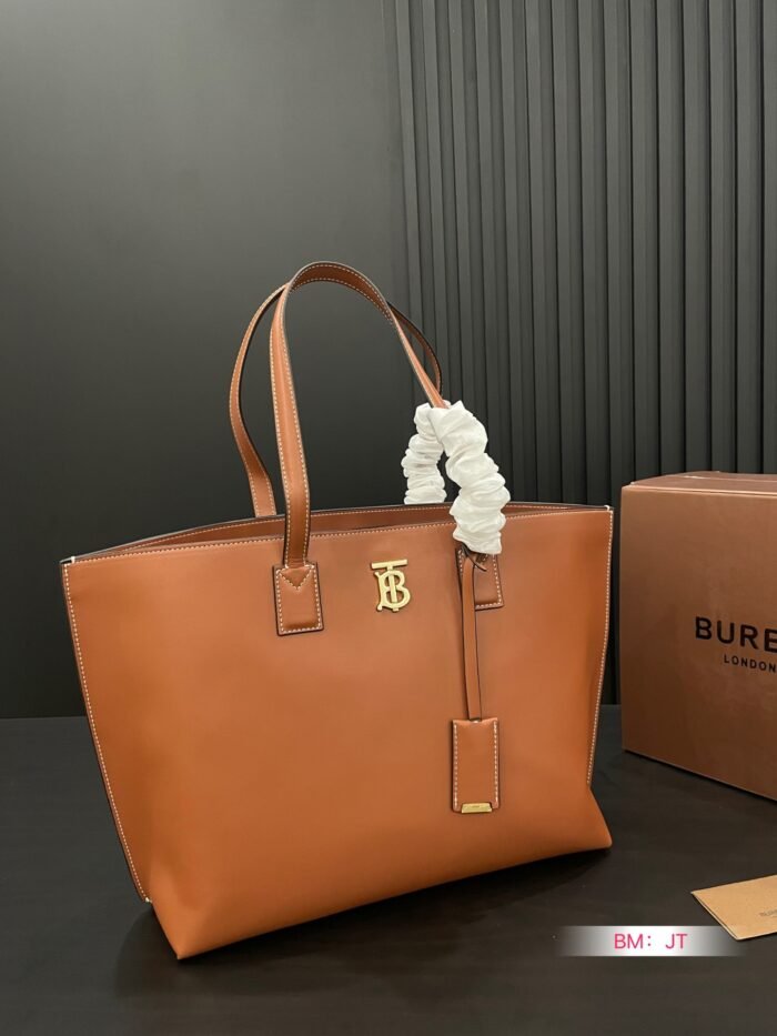 Burberry tote Shopping bag black brown size: 34*26cm