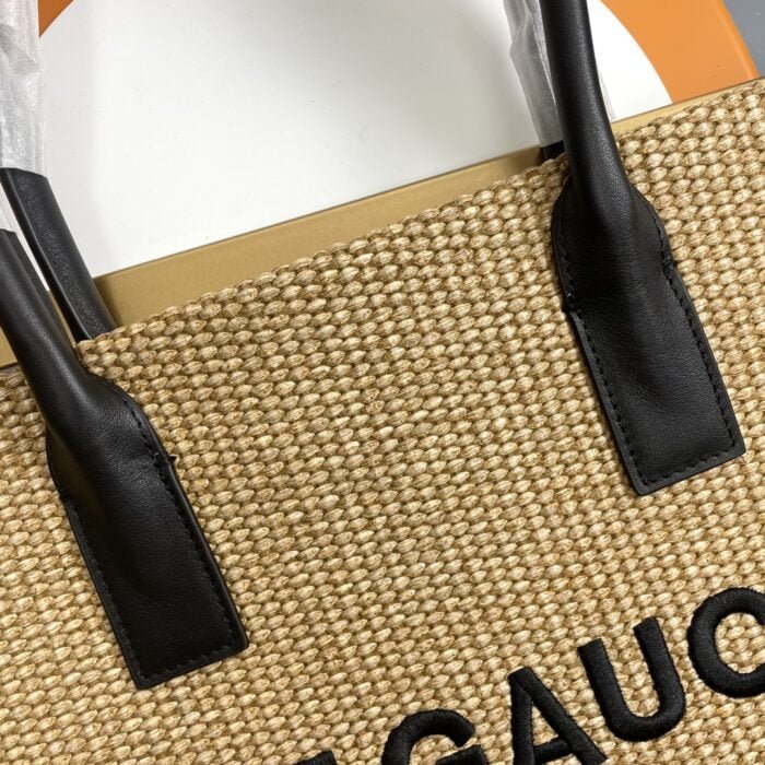 Rive gauche knit tote bag size 48×36×16cm