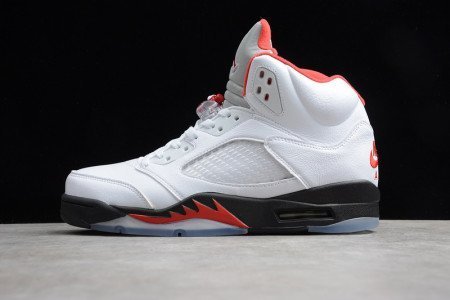 AIR Jordan 5 Retro Fire Red Silver Tongue