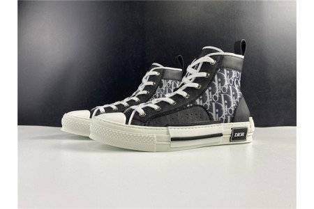 DIOR B23 OBLIQUE HIGH TOP SNEAKER BLACK
