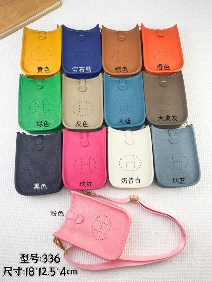 Hermès Evelyn TOGO mini phone bag 336 size: 18*12.5*4cm