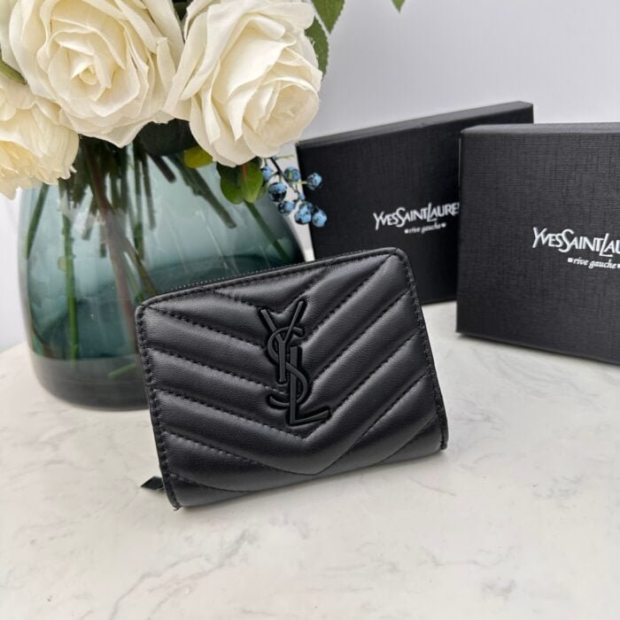 YSL SLP short round zipper money clip wallet 1890 size:12*10*3CM
