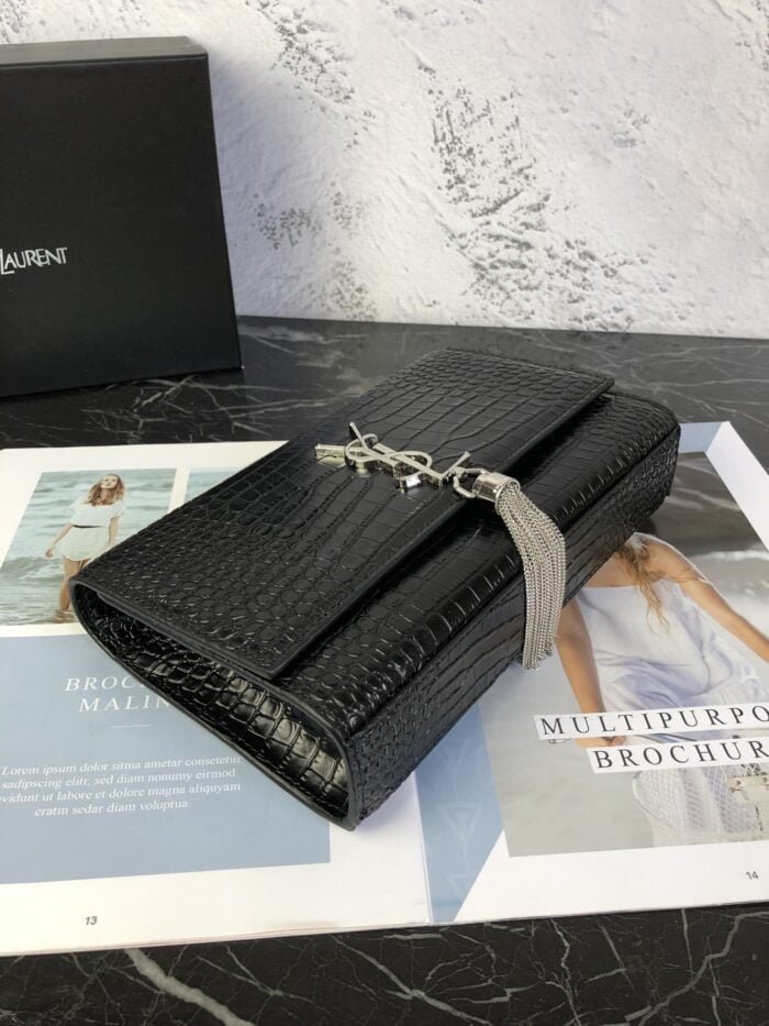 YSL SAINT LAURENT SLP with sliver hardware size24/15/6cm
