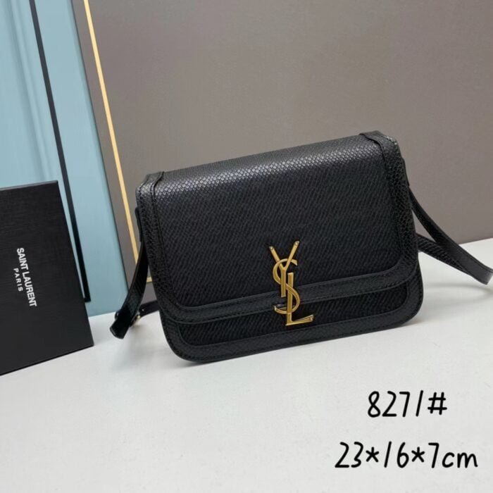 YSL solferino Snakeskin grain shoulder bag size: 19cm/23cm