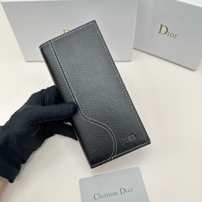 DIOR Long wallet Black Size: 17.5*8.5*1.5cm