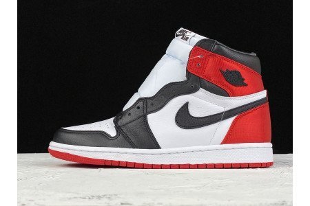 JORDAN 1 RETRO HIGH SATIN BLACK TOE (W)