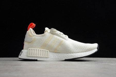 ADIDAS NMD R1 SHEOS CLOUD WHITE BEIGE ORANGE