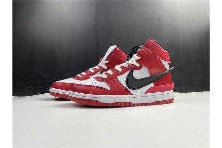 Nike Dunk High WHITE AND RED
