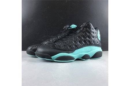 JORDAN 13 RETRO BLACK ISLAND GREEN