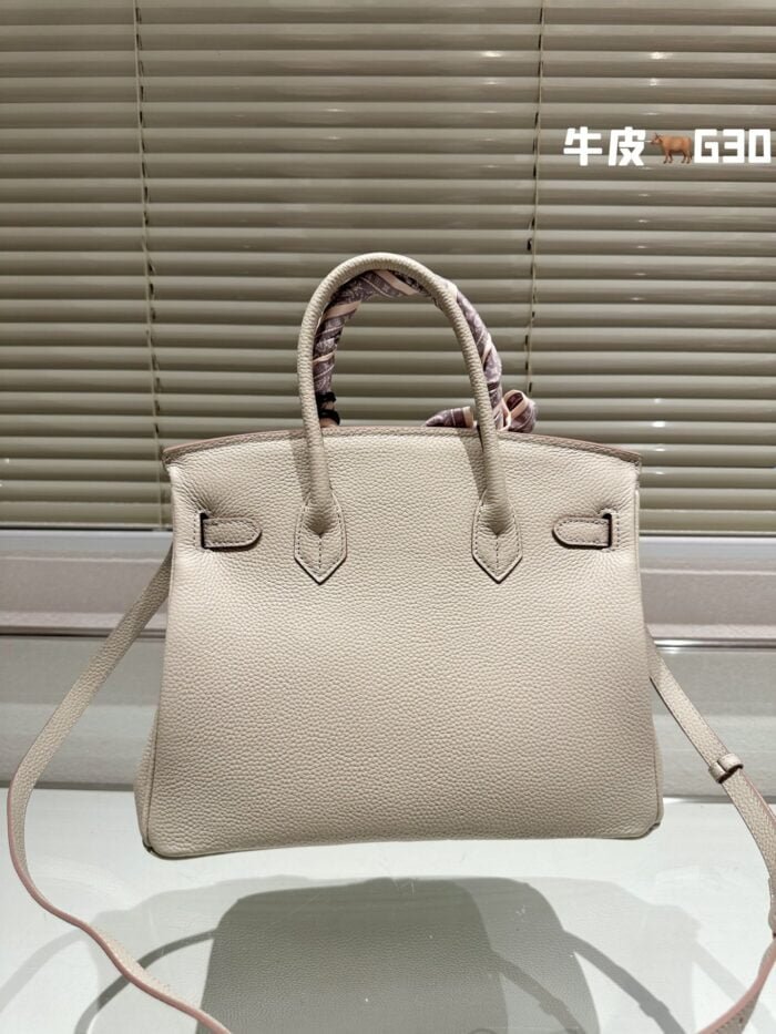 Hermès Birkin Togo Calf Gold Hardware Cream White size: 30Cm/ 25Cm