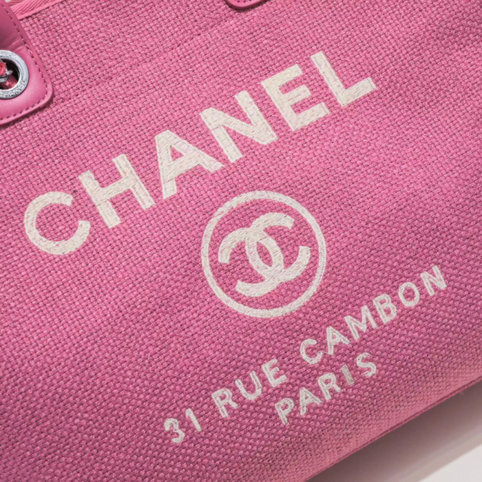 Chanel new beach bag denim bag pink with little wallet size: 48*38*30*14cm