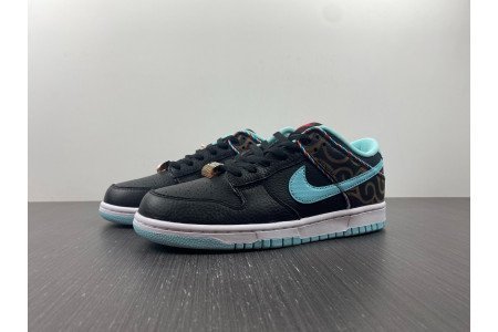 Nike Dunk Low SE Barber Shop Black