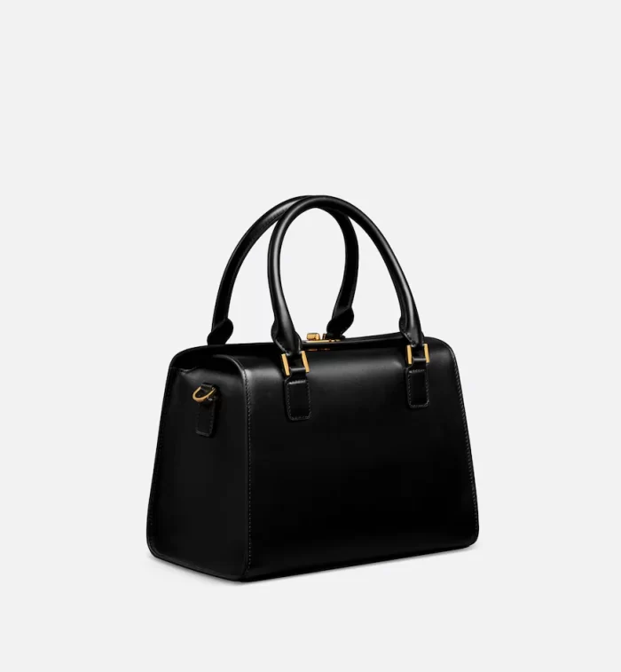 DIOR / MEDIUM BOSTON BAG Black Box Calfskin M8675UBEQ_M900