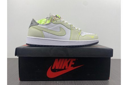 AIR Jordan 1 Retro Low White Ghost Green Black