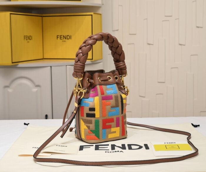 FENDI mini bucket bag 0189 rainbow