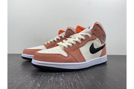 Air Air Jordan 1 Mid ?Orange Suede?