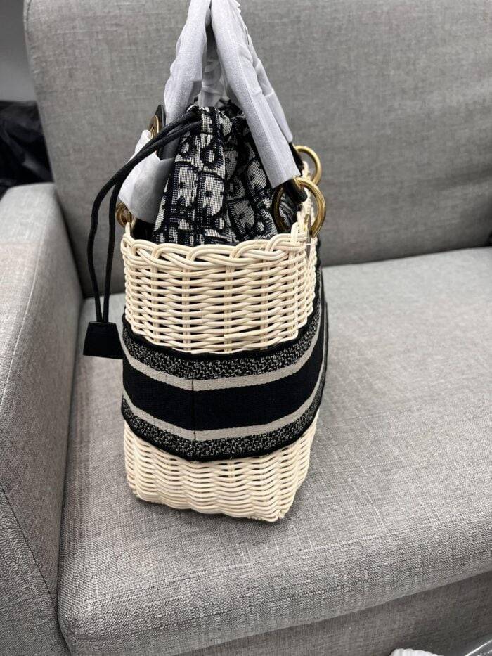 Dior bamboo basket woven Princess Diana