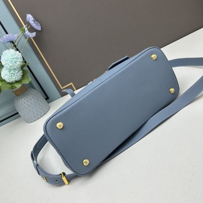 Prada Cross cut cowhide shoulder bag blue 2756# size: 34*26*16cm