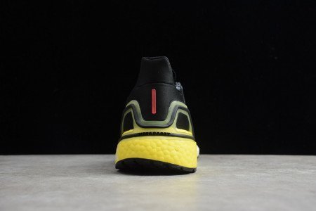 ADIDAS ULTRABOOST 20 SHOES CORE BLACK YELLOW RED
