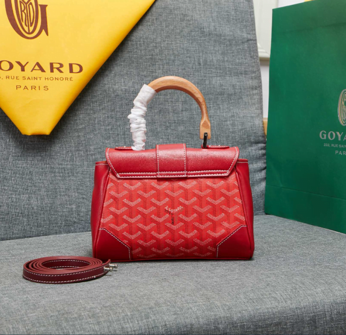 Goyard mini sigon Saddle bag red Size:18*15*20*9cm