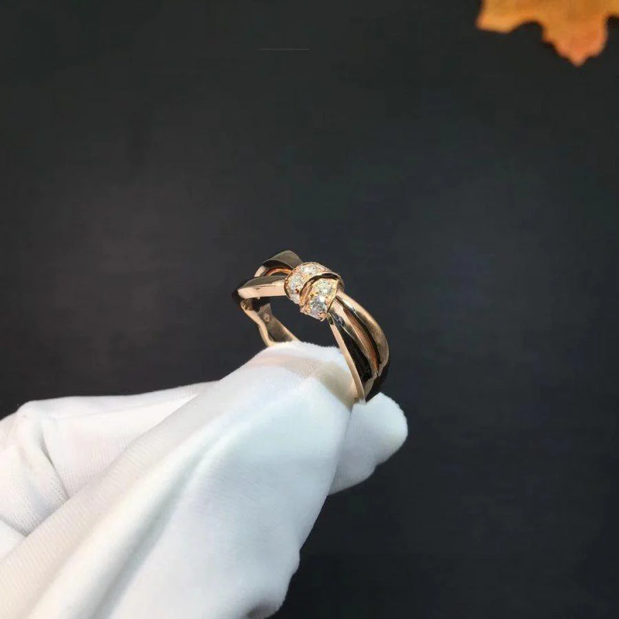 [CH]LIENS RING PINK GOLD DIAMOND