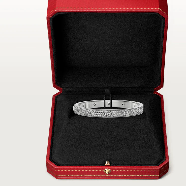 [CT]LOVE BRACELET 6.1MM DIAMOND-PAVED 10 BIG DIAMONDS