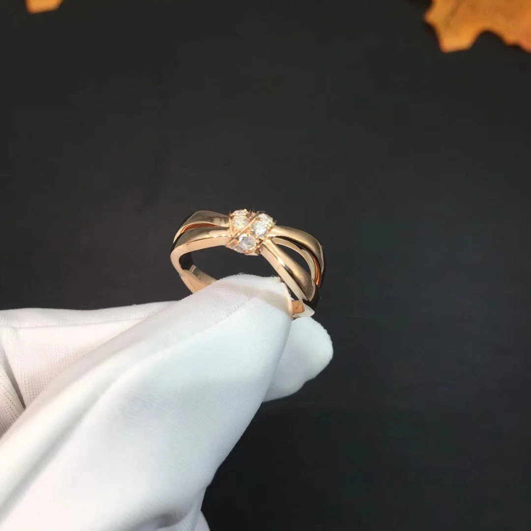 [CH]LIENS RING PINK GOLD DIAMOND