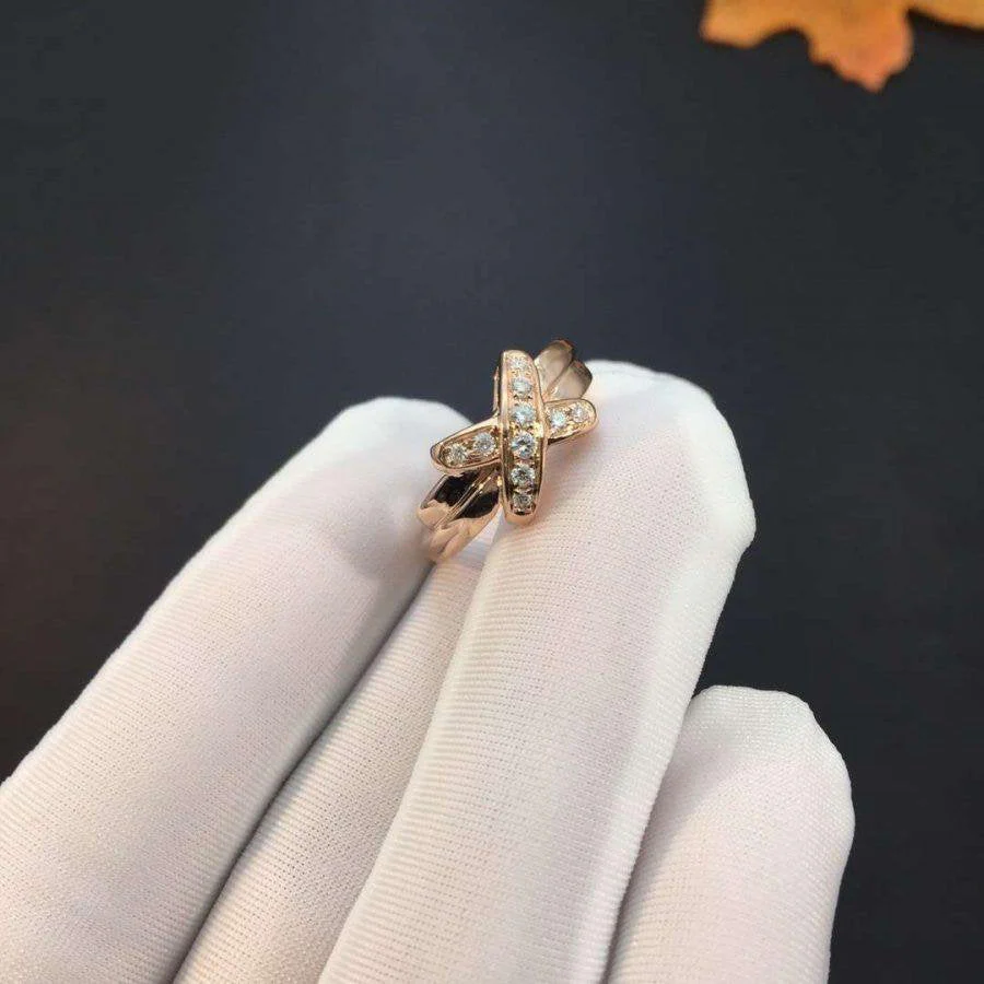 [CH]JEUX DE PINK GOLD DIAMOND RING
