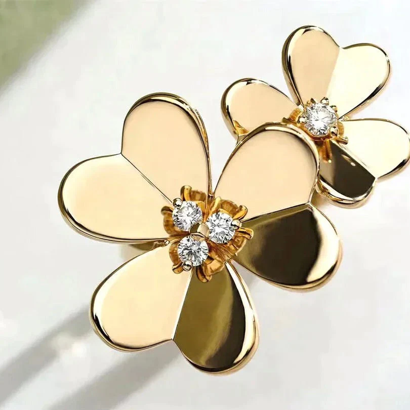 [VA]CLOVER COMOS GOLD DIAMOND RING