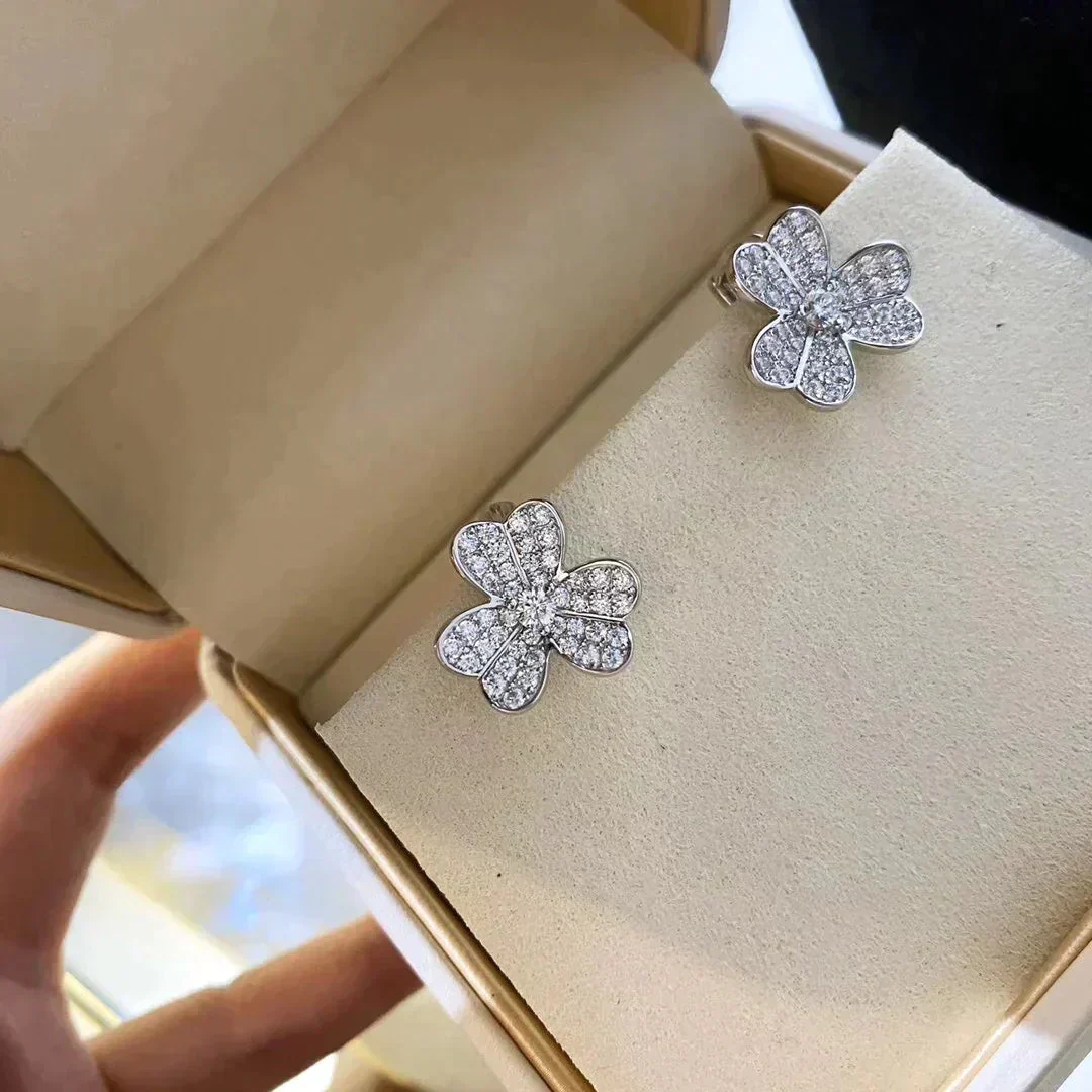 [VA]CLOVER COMOS DIAMOND EARRINGS SILVER