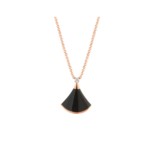 [BV]DREAM NECKLACE ONYX 1 DIAMOND