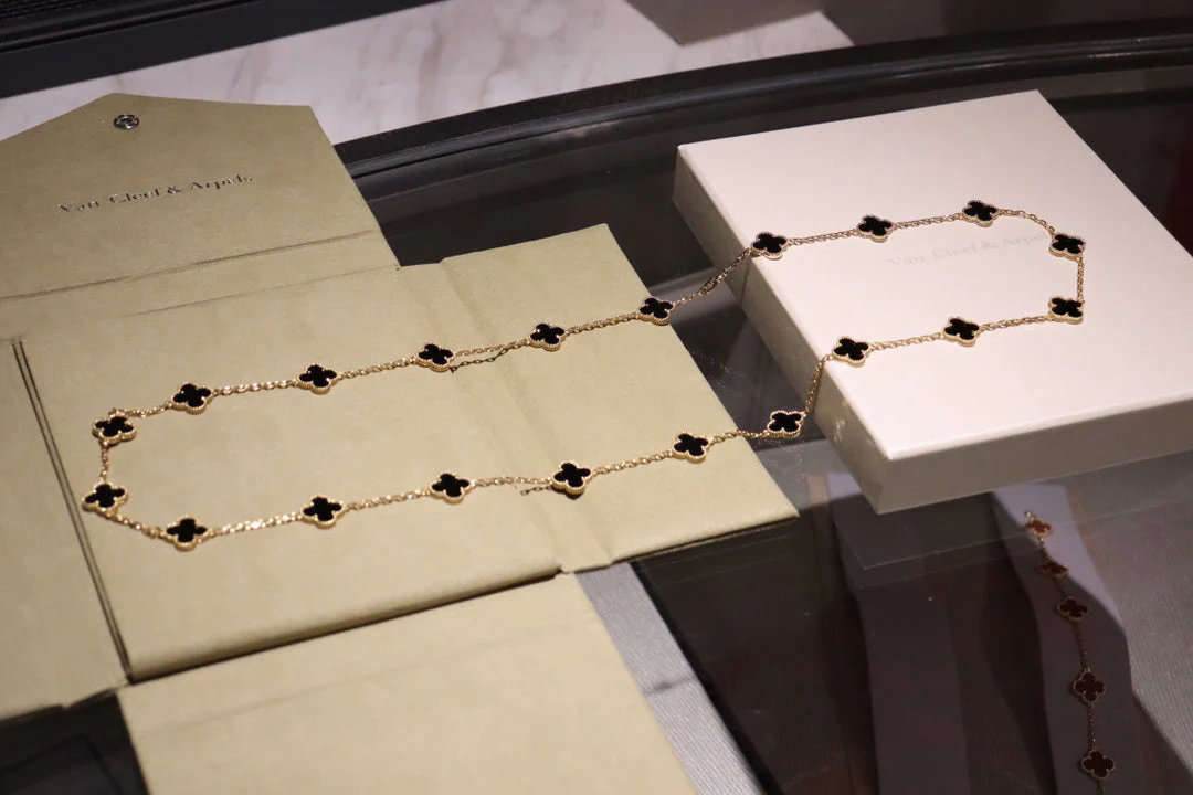 [VA]CLOVER 20 MOTIFS ONYX ROSE GOLD