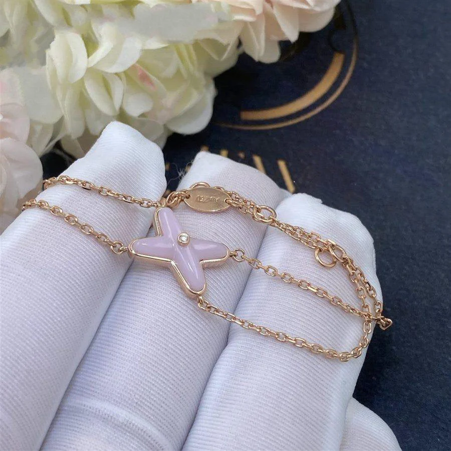 [CH]JEUX BRACELET PINK MOP PINK GOLD 1 DIAMOND