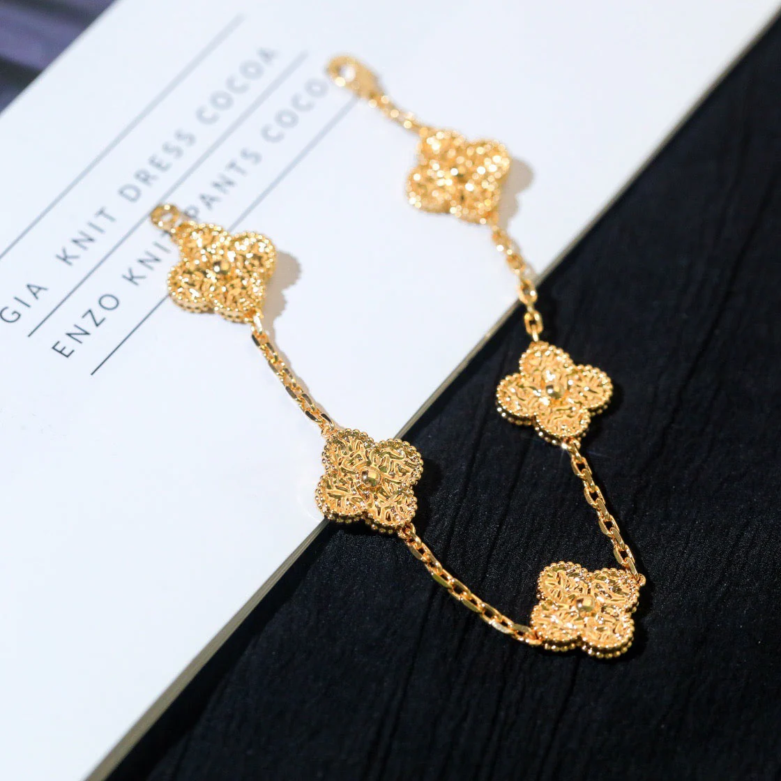 [VA]CLOVER 5 MOTIFS BRONZING BRACELET