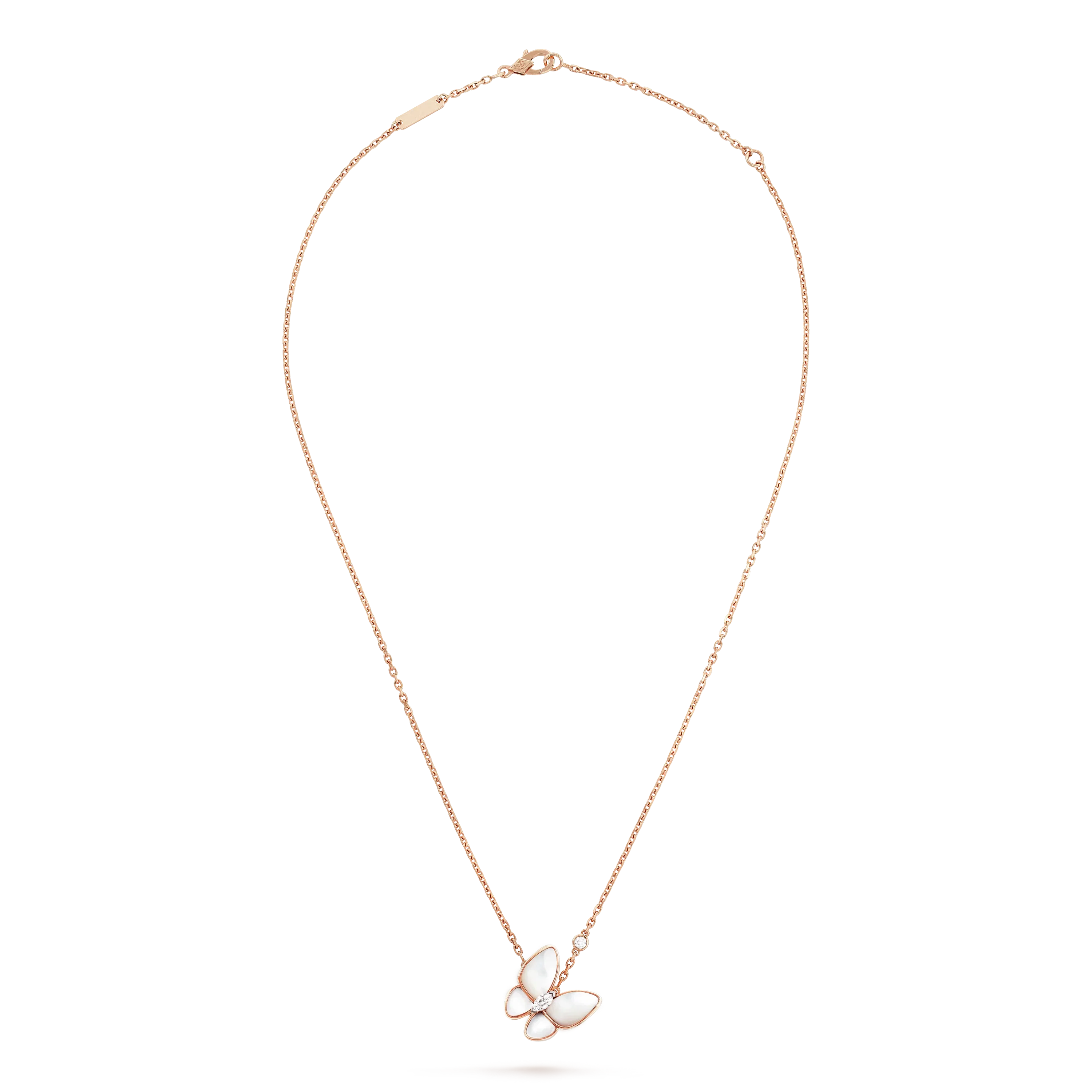 [VA]BUTTERFLY MOP DIAMOND NECKLACE