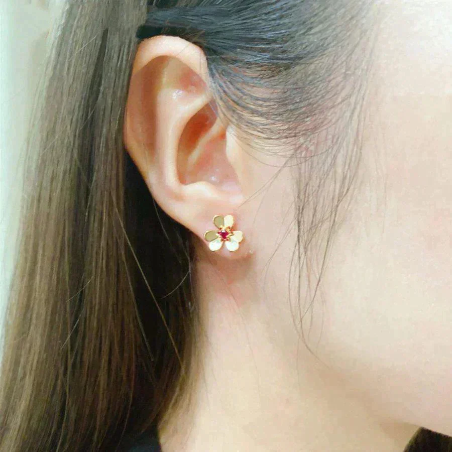 [VA]FRIVOLE  FLOWER PINK EARRINGS