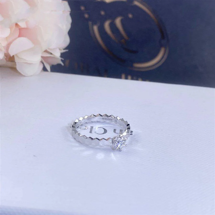 [CH]BEE LOVE RING SILVER 1 DIAMOND
