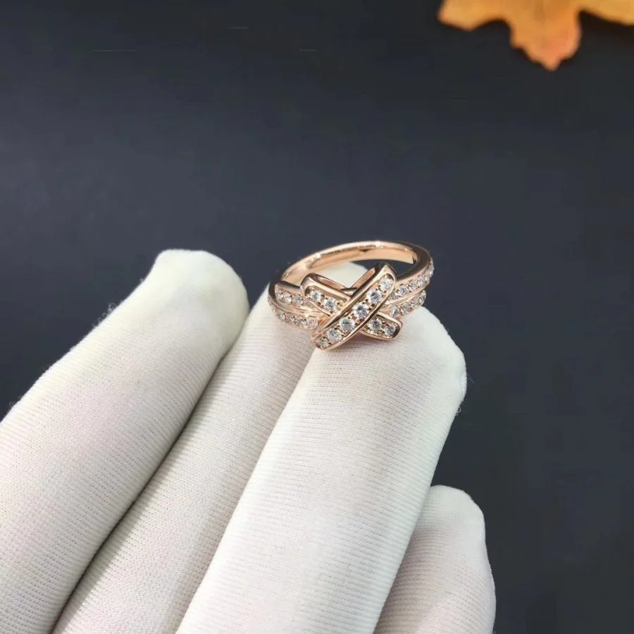 [CH]JEUX DE RING PINK GOLD DIAMOND