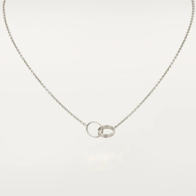 [CT]LOVE NECKLACE PINK GOLD AND SILVER