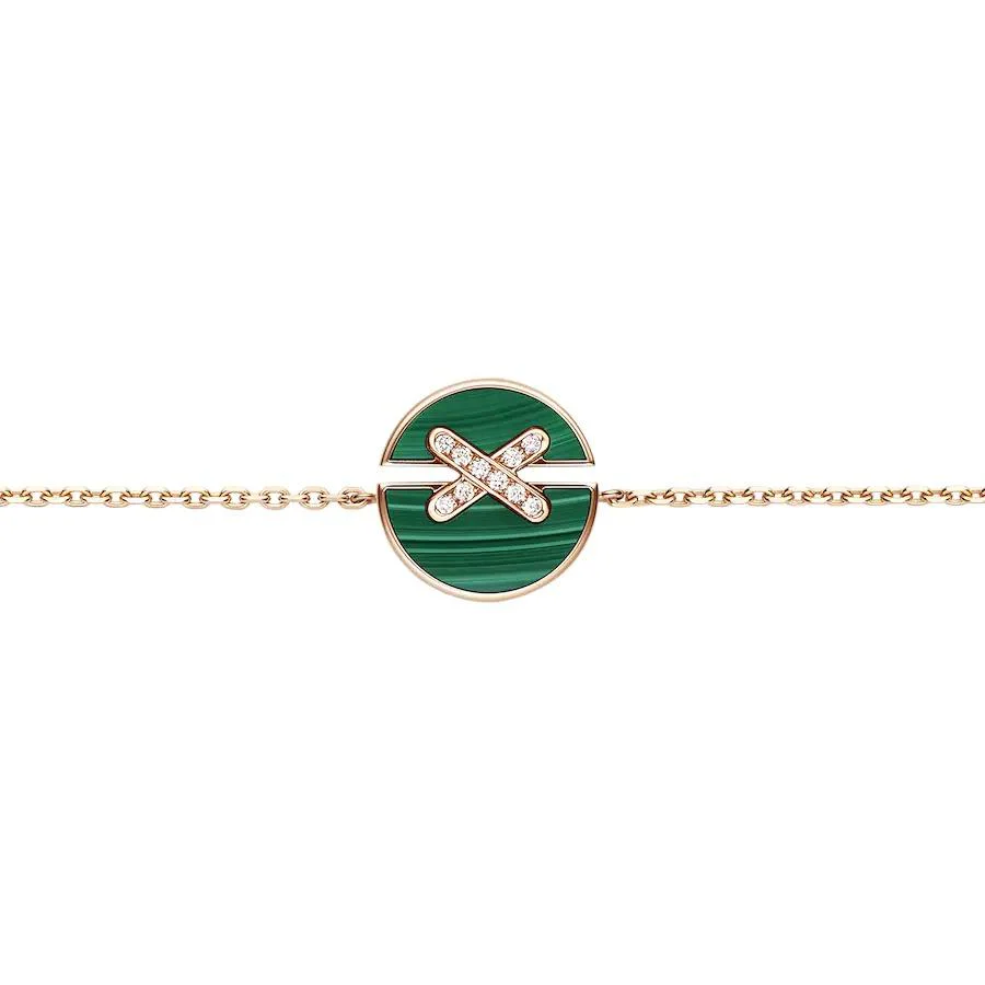 [CH]JEUX DE BRACELET MALACHITE PINK GOLD DIAMONDS