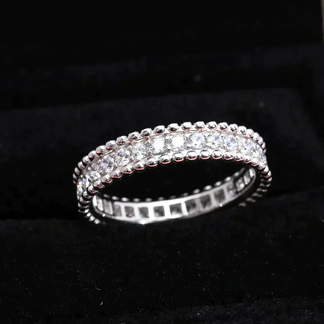 [VA]PERLEE DIAMOND SILVER RING