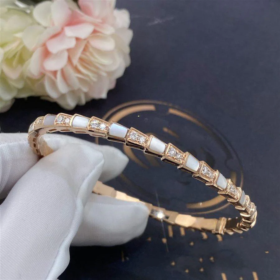 [BV]SERPENTI BRACELET PINK GOLD MOP DIAMOND
