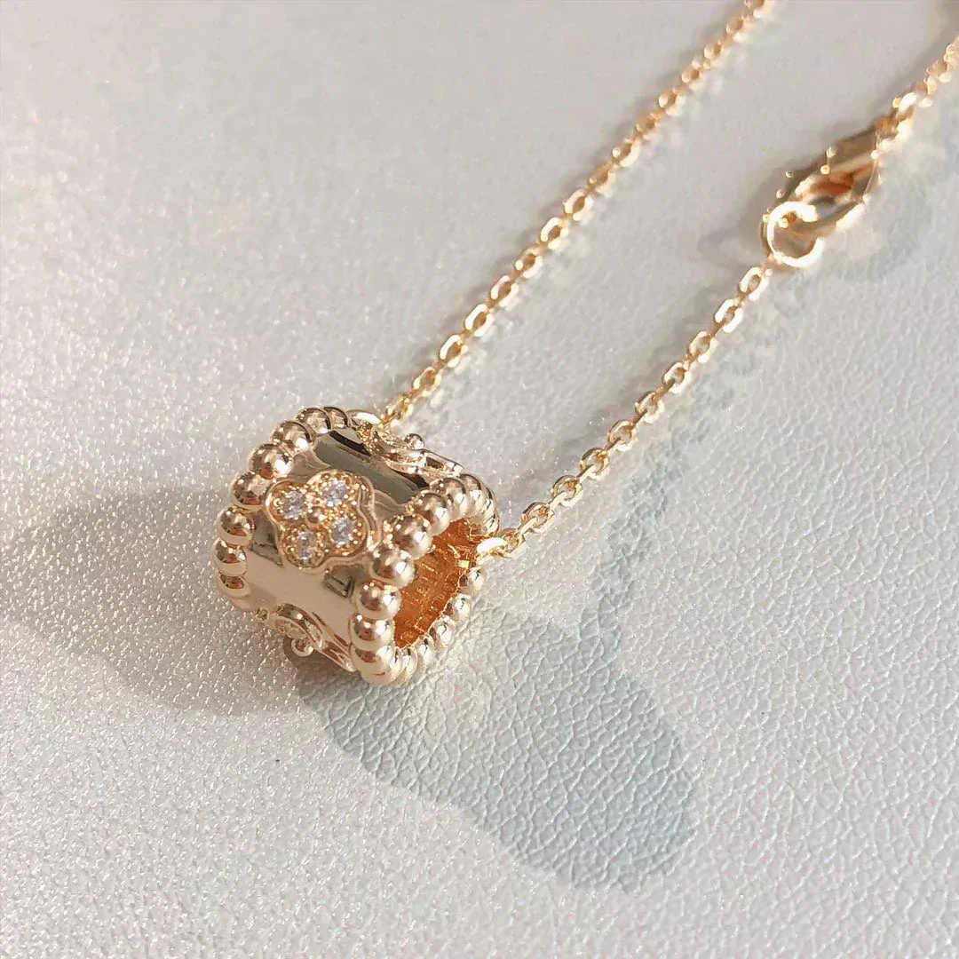 [VA]PERLEE PEDANT NECKLACE GOLD / ROSE GOLD