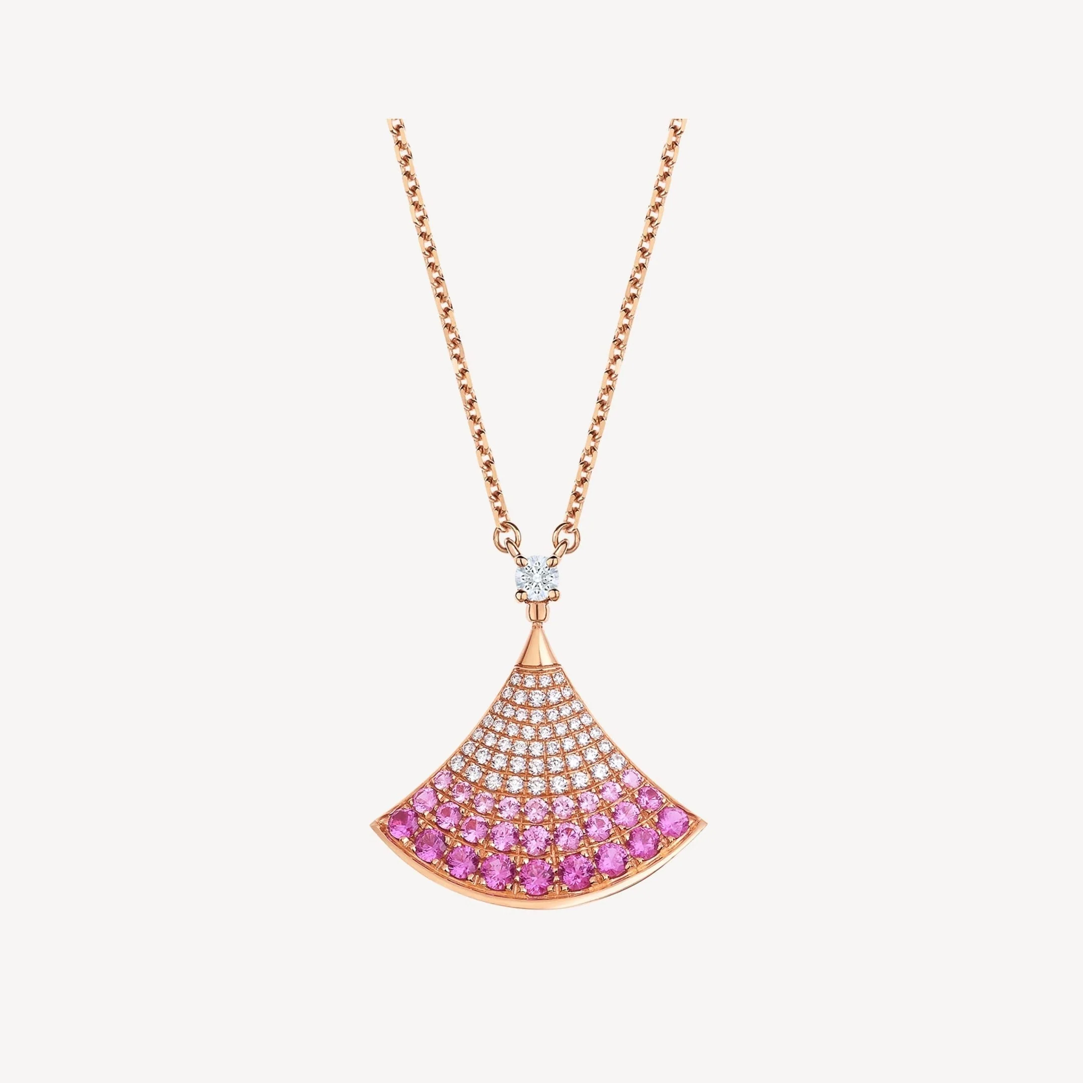 [BV]DREAM NECKLACE PINK GOLD PINK DIAMOND