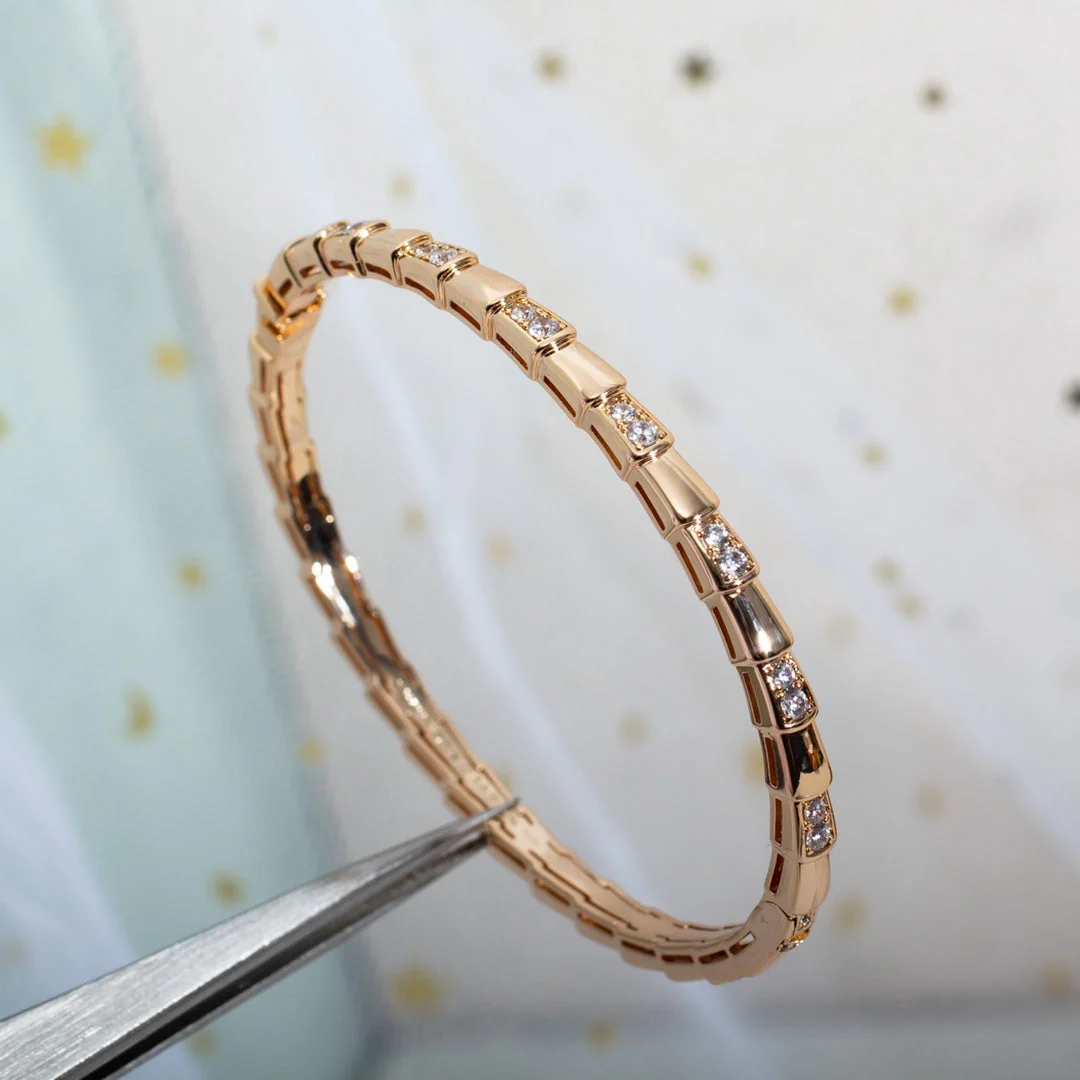 [BV]SERPENTI BRACELET PINK GOLD DIAMOND