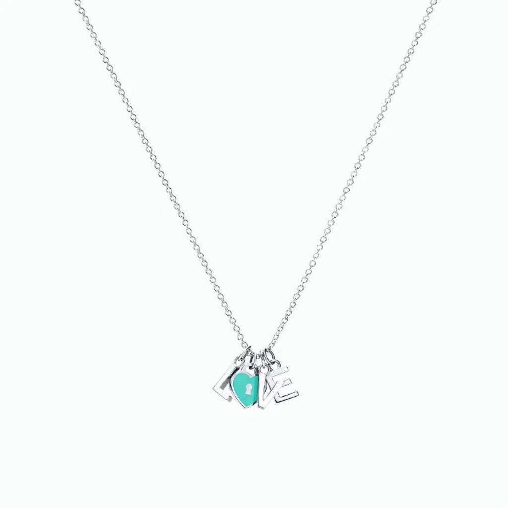 [TF]COLLAR LOVE PLATA NECKLACE